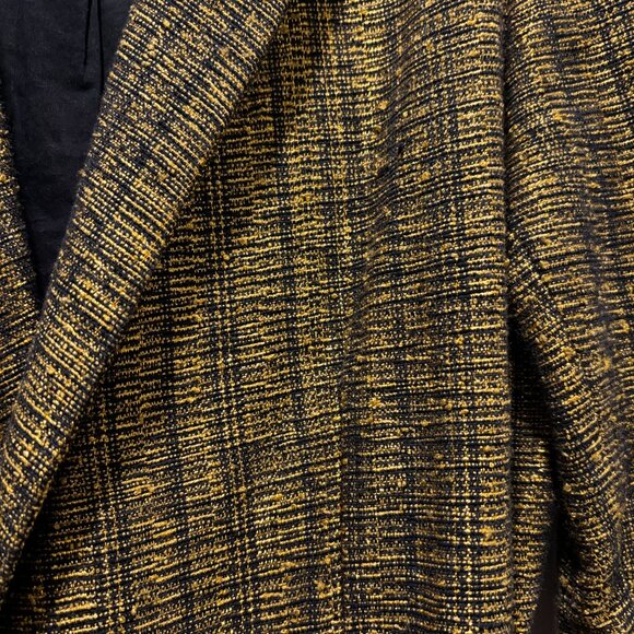 Bronze Tweed Tie Waist Blazer FR 36 US S - Picture 5 of 5